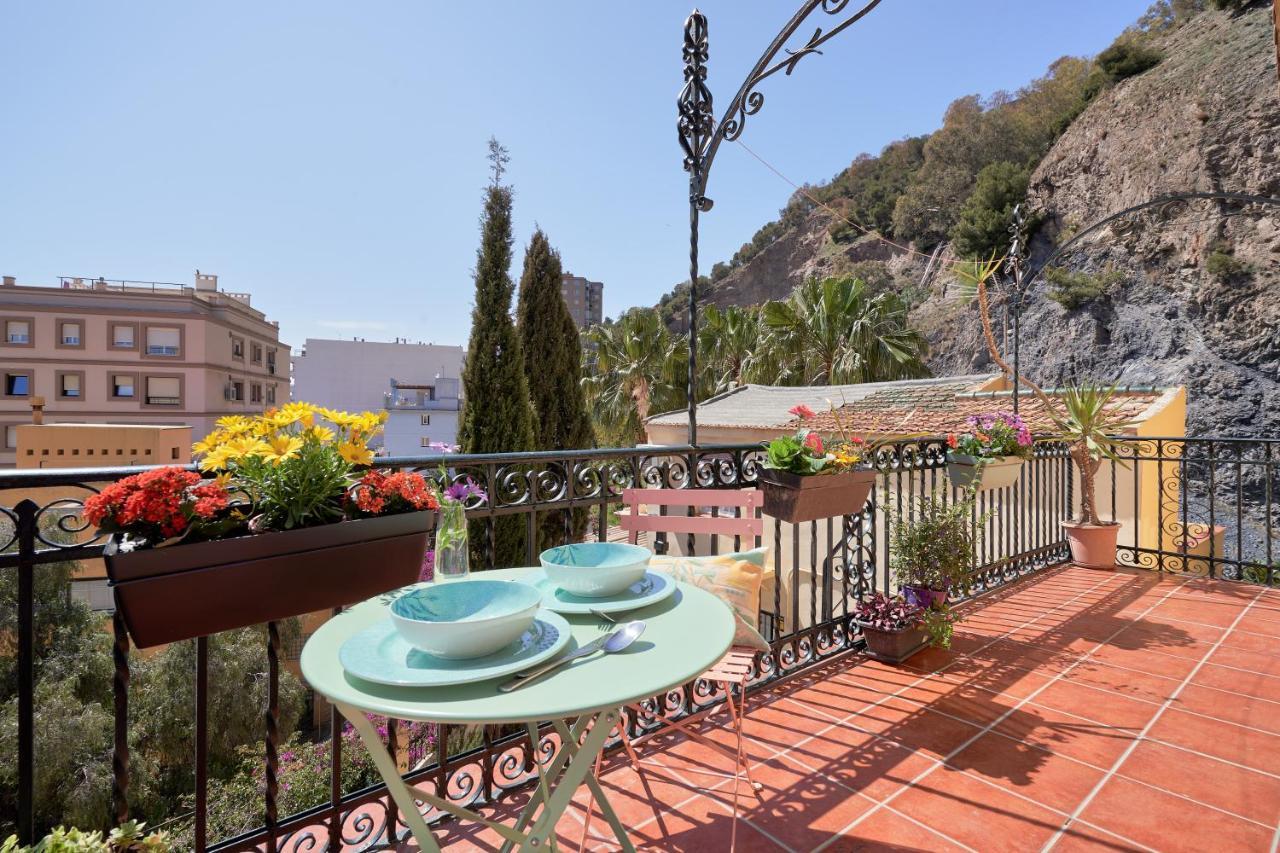 Villa Rosita Suites En Playa De La Malagueta Con Terraza Málaga Esterno foto